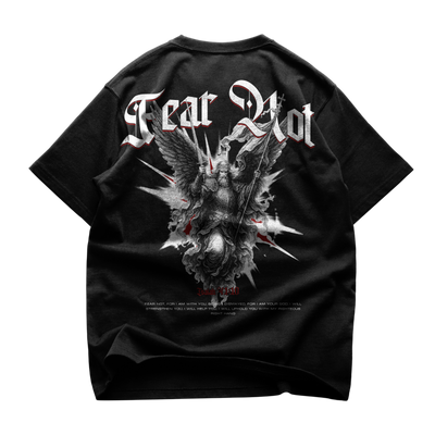 FN Oversized Tee — Christian streetwear by HEVN (Isaiah 41:10)