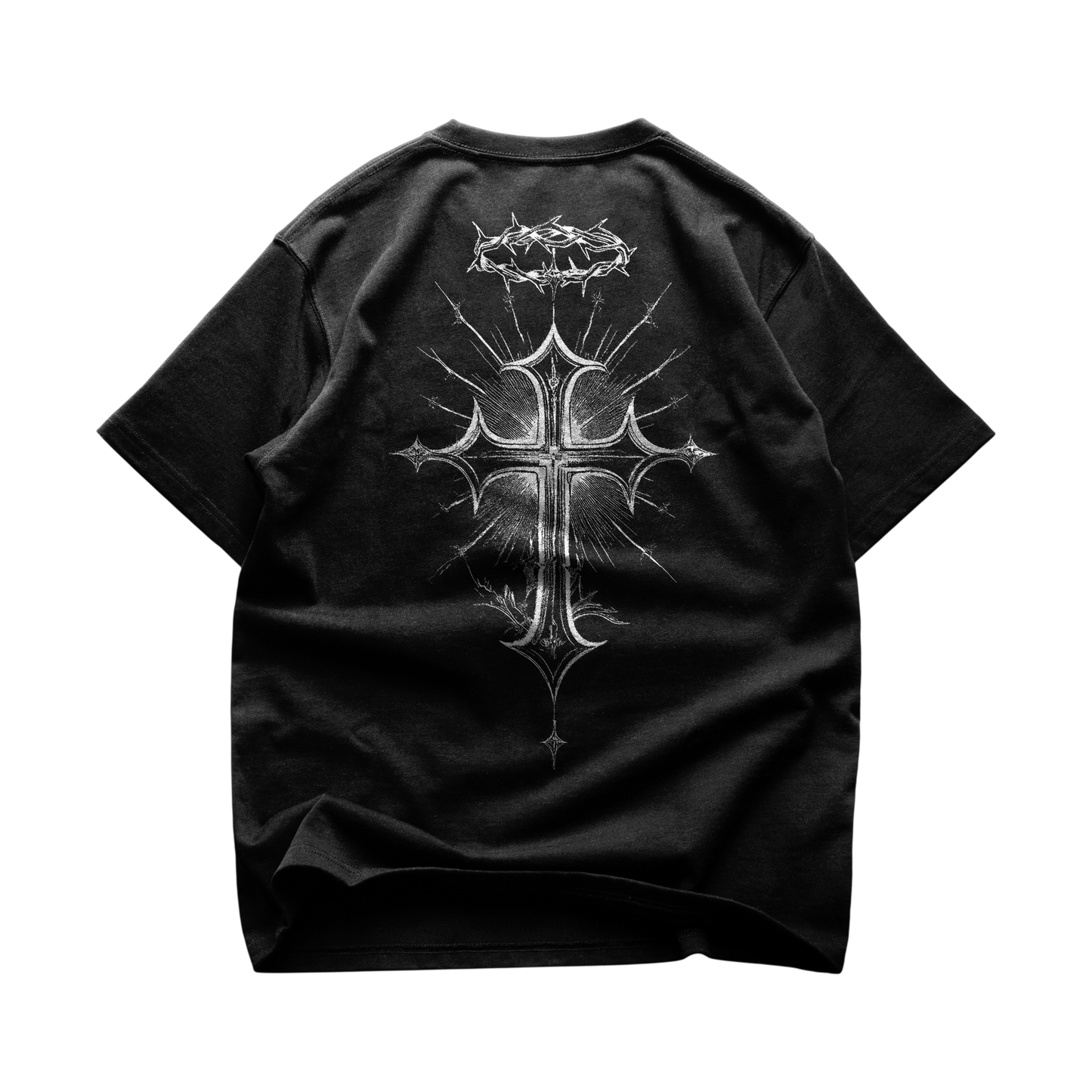 CROSS Tee — Christian streetwear by HEVN (Galatians 6:14) — faith-driven design