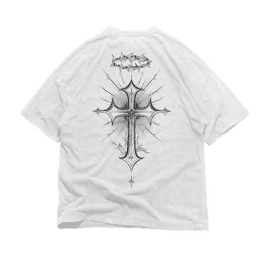 OVERSIZED "CROSS" TEE
