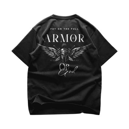 ARMOR Tee — Christian streetwear by HEVN (Ephesians 6) — faith-driven design