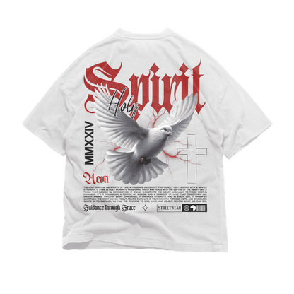 Back graphic of SPIRIT Oversized Tee — heavyweight oversized Christian tee inspired by Fruit of the Spirit — Galatians 5
